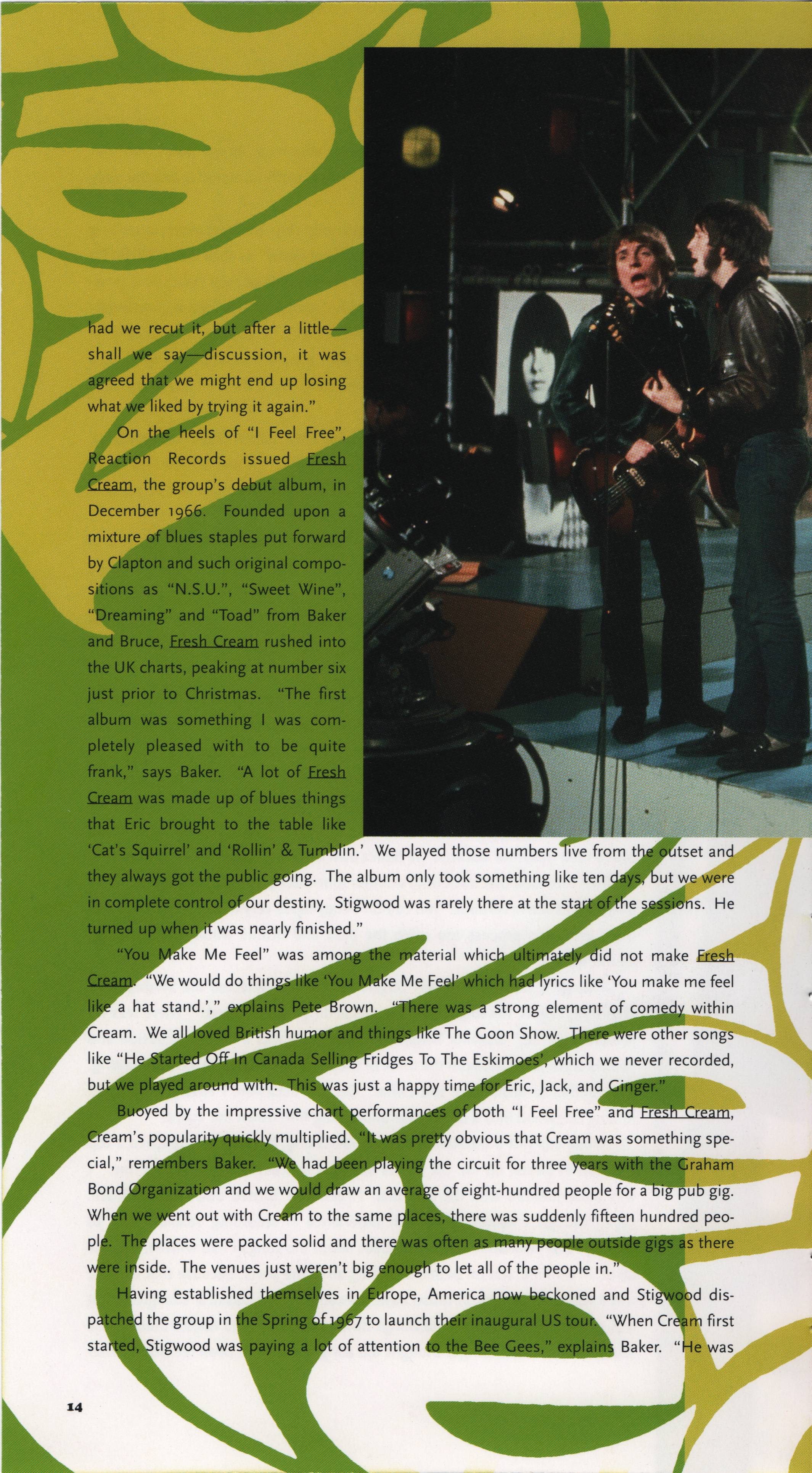 Cream Those Were the Days : Booklet 14